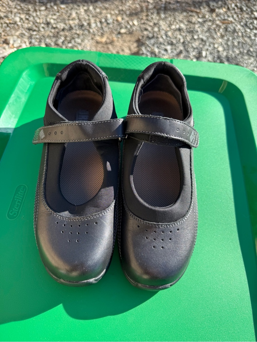 DREW Black Mary Jane Comfort Flats women’s size 7.5 Black Work Shoes